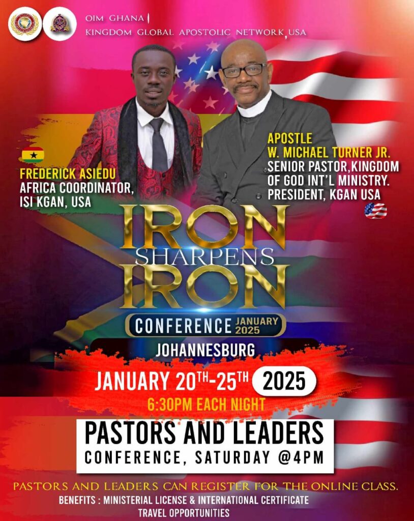 Iron Sharpens Iron Conference January 2025 20th 25th January 6